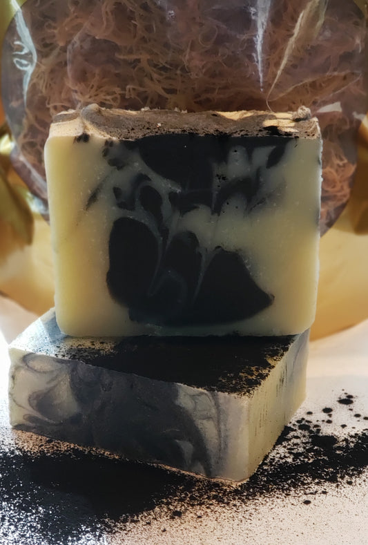 Sea Moss Soap with charcoal and shea butter